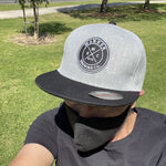 Grey & Black Flat Cap with Wanker Brewing Co Logo