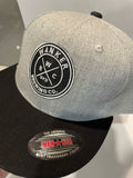 Grey & Black Flat Cap with Wanker Brewing Co Logo