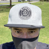 Grey & Black Flat Cap with Wanker Brewing Co Logo
