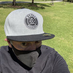 Grey & Black Flat Cap with Wanker Brewing Co Logo