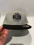 Grey & Black Flat Cap with Wanker Brewing Co Logo